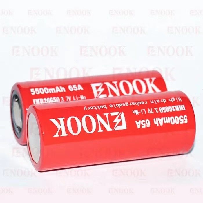 5500mAh 3.7V batterie au lithium-ion 26650 rechargeable 18650 batterie à haut débit