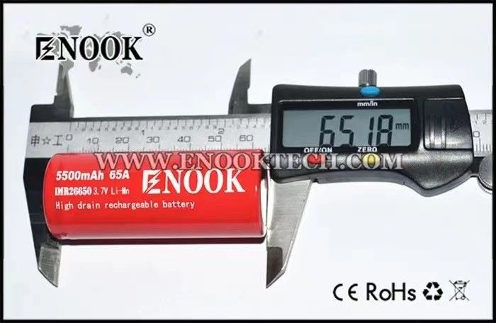 5500mAh 3.7V batterie au lithium-ion 26650 rechargeable 18650 batterie à haut débit