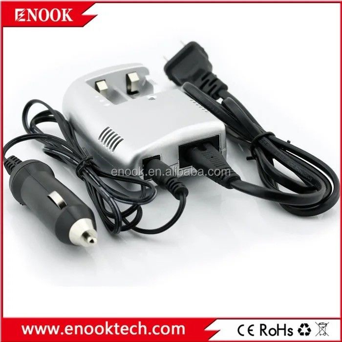 Plastique 18650 Chargeur de batterie Li-Ion intelligent haut-parleurs électriques Couleur argentée