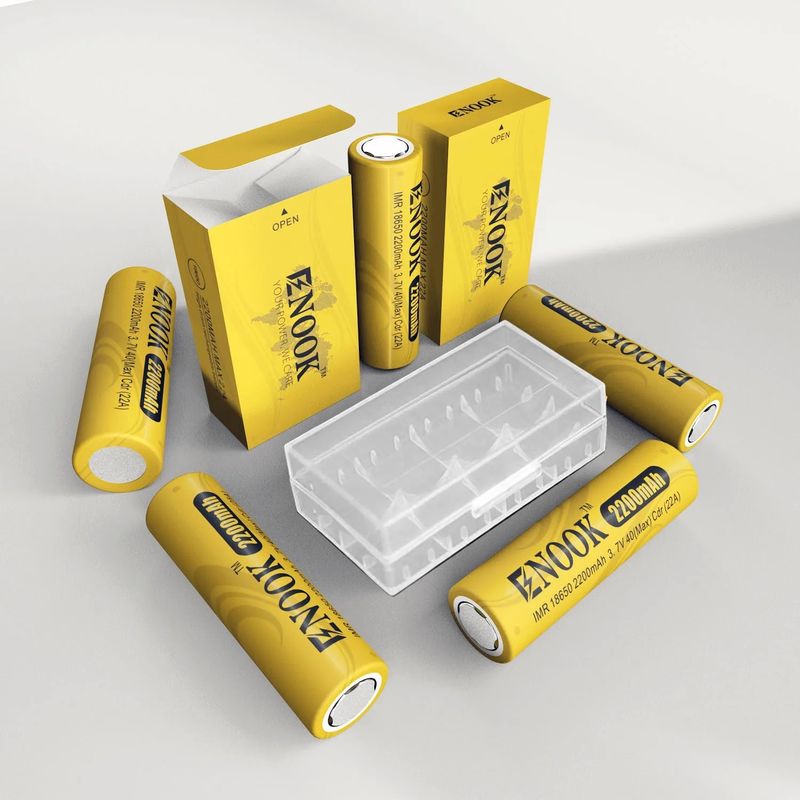 Doublepow Prix en gros 18650 3,7V 2200mah batterie rechargeable 40A 3,7V mod 18650 batterie jaune au lithium-ion