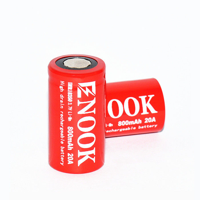 Batterie rechargeable IMR Li-Ion 800mAh 20amp 18350 Li Mn Batterie pour lampe de poche