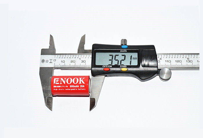 Batterie rechargeable IMR Li-Ion 800mAh 20amp 18350 Li Mn Batterie pour lampe de poche