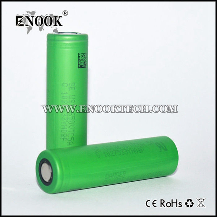 Spécifications de la batterie Vtc5 2600mAh en gros en batterie rechargeable ionique 3.7V 18650