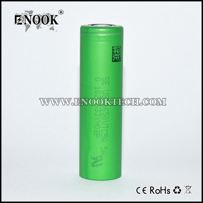 Spécifications de la batterie Vtc5 2600mAh en gros en batterie rechargeable ionique 3.7V 18650