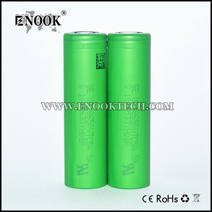 Spécifications de la batterie Vtc5 2600mAh en gros en batterie rechargeable ionique 3.7V 18650