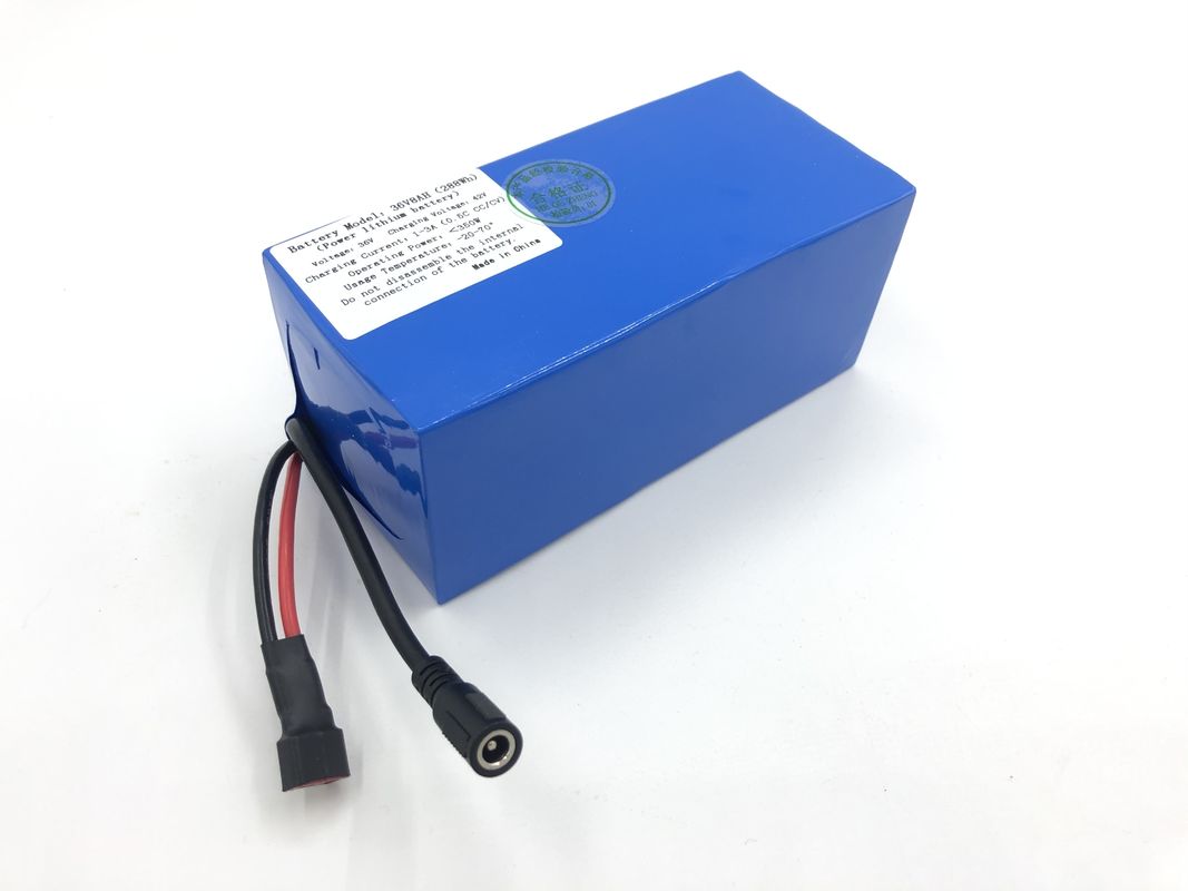 Paquet de batterie au lithium-ion personnalisé 36V 8Ah Type bleu Pour vélo électrique