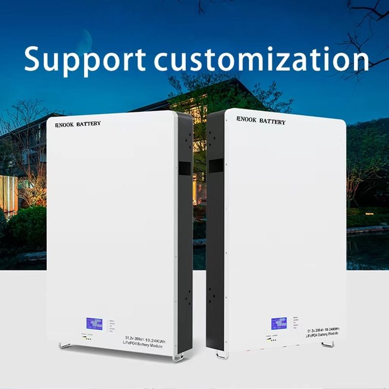 51.2V LiFePO4 Batterie solaire de stockage d'énergie personnalisée pour un onduleur hybride