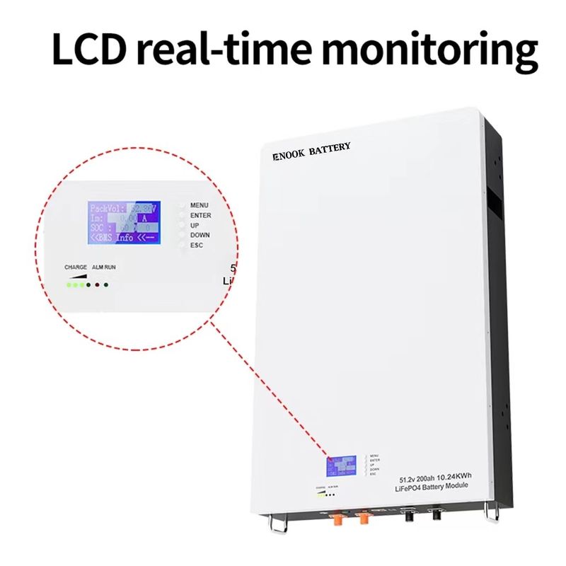 51.2V LiFePO4 Batterie solaire de stockage d'énergie personnalisée pour un onduleur hybride