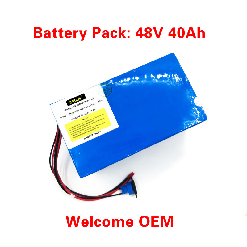 Type bleu 48V 40ah E scooter batterie au lithium-ion personnalisée pour véhicules électriques