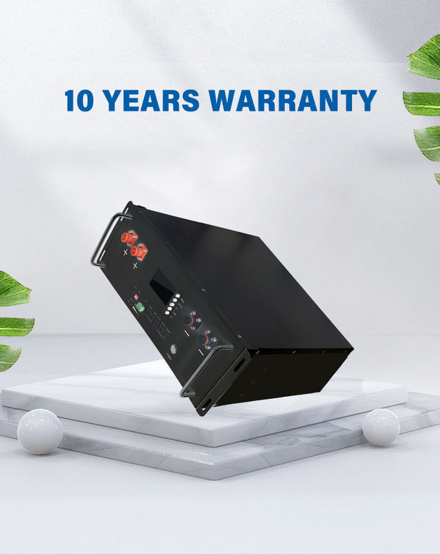 Système de stockage d'énergie solaire Lifepo4 Batterie lithium-ion 51.2V 100ah Lithium lifepo4 10kwh Batterie de serveur montée sur un rack