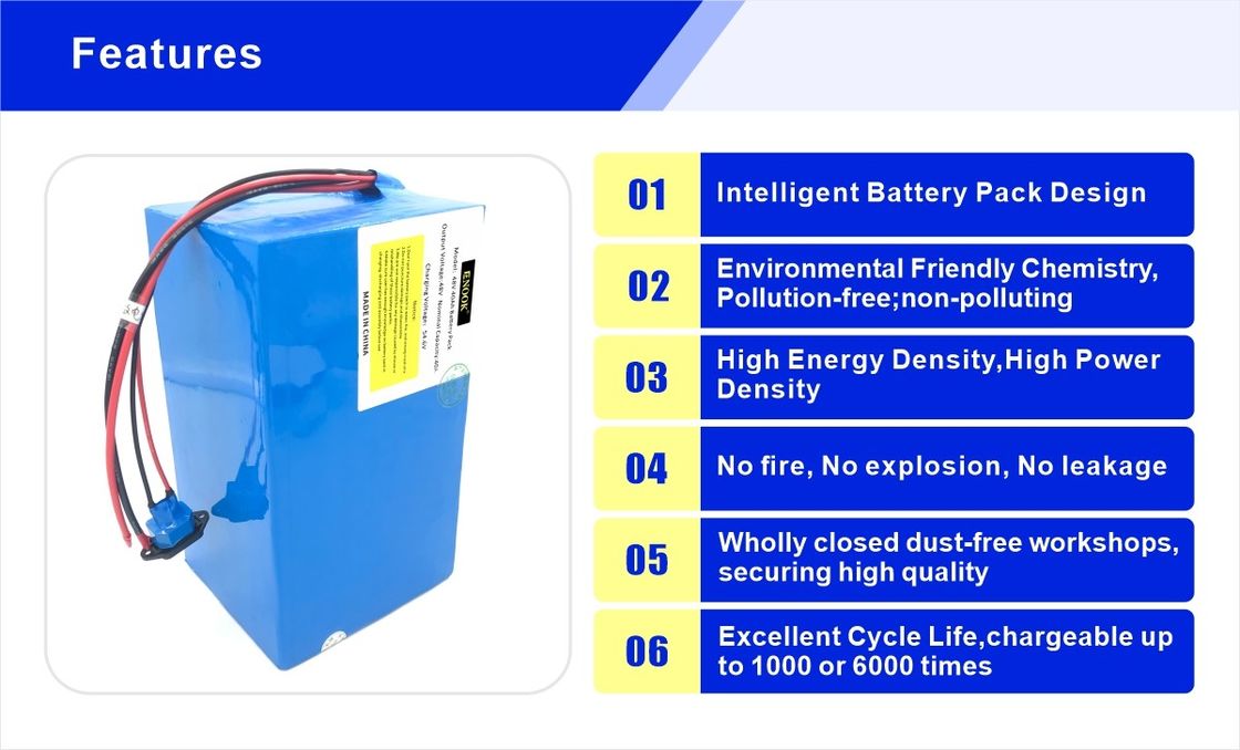 E Scooter batterie 48V 12Ah 20Ah batterie lithium-ion haute puissance Enook batterie amovible pour scooter électrique