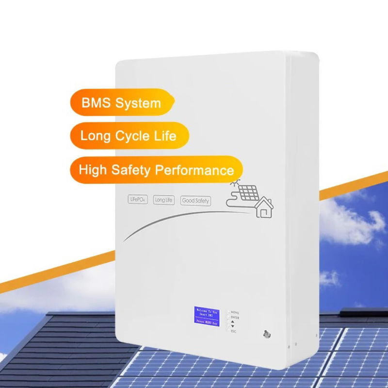Système de stockage d'énergie solaire certifié CE/ROHS/UN38.3/MSDS/DGC avec taux de décharge de 90%