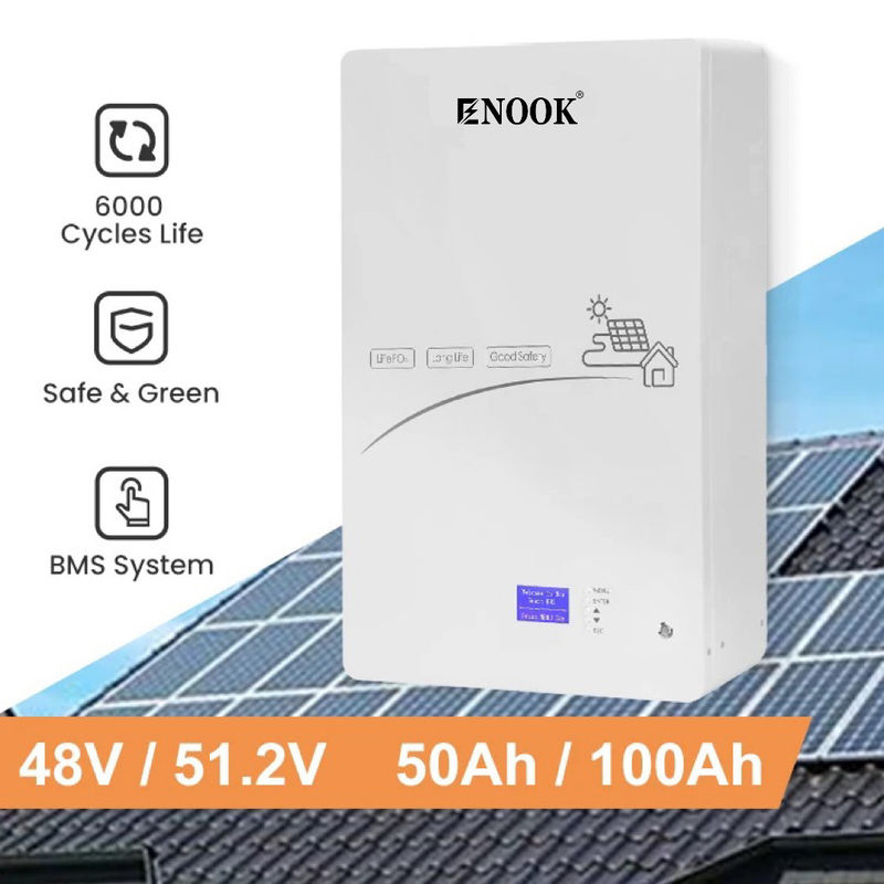 Accueil Powerwall Batterie solaire de stockage solaire Lithium 200Ah 10Kw 20Kw 50Kw 48V 51V 100Ah Lifepo4 batterie au lithium-ion