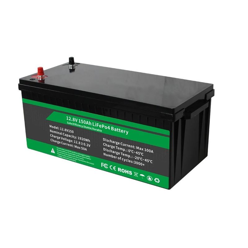 12.8v 100ah 150ah 105ah 200ah batterie au lithium-ion avec fonction BMS avancée longue durée de vie