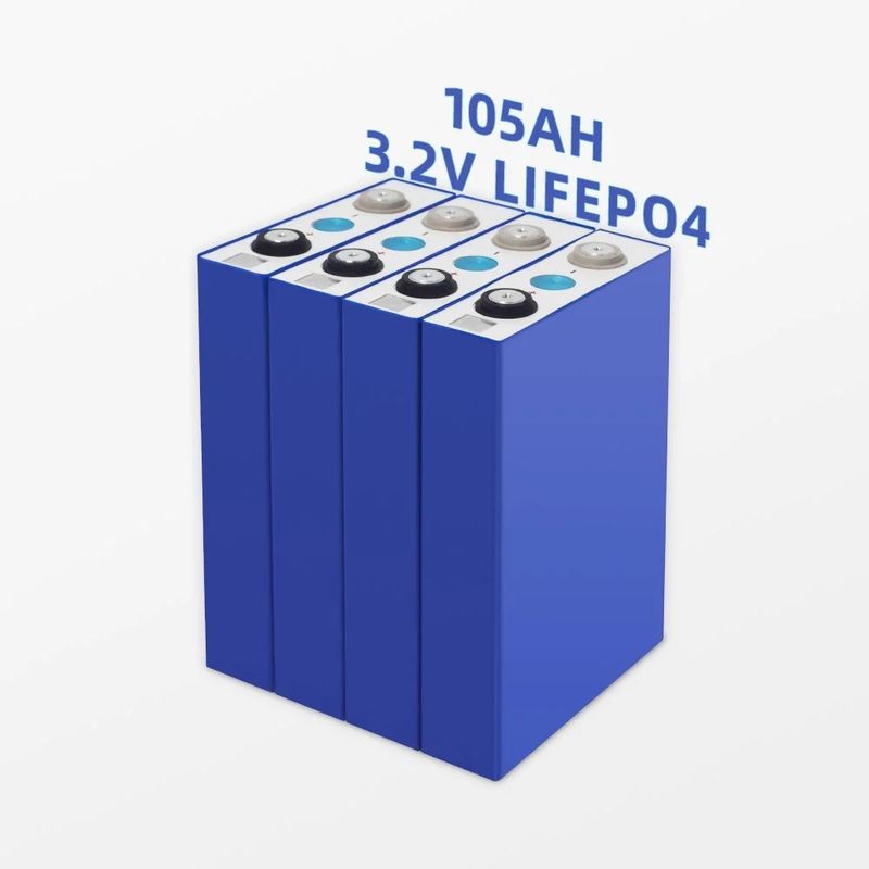 Taux de charge-décharge standard 105Ah 3,2 V Batterie Lifepo4 de catégorie A pour le stockage d'énergie des véhicules électriques