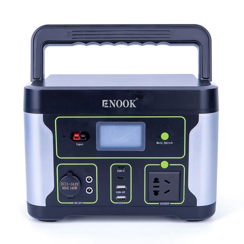 Station électrique portable de type onduleur LA1000W de 500 W avec panneau solaire pliable de 100 W