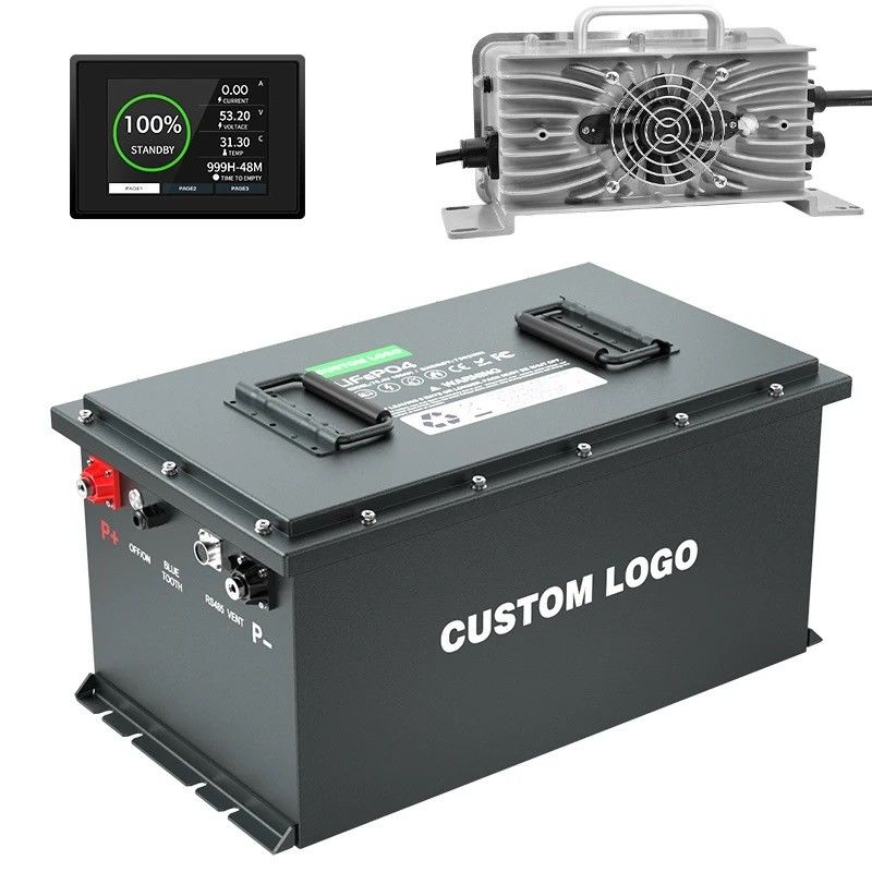 51.2V 105Ah LiFePO4 Batterie pour chariot de golf Long cycle de vie EV LifePo4 Batterie 48V 100Ah 200Ah