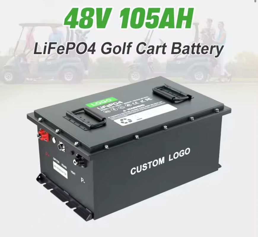 Cartes de golf électriques batterie lithium-ion avec Bluetooth et tension de charge 58.4V