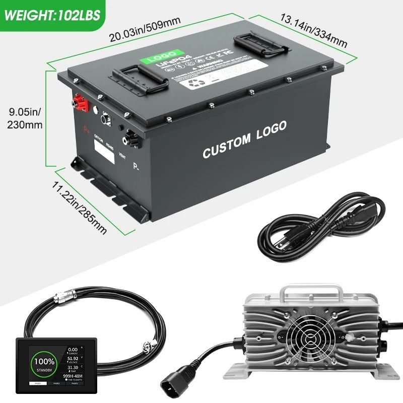 105h 150h 24v 36 volts 72v batterie au lithium fer phosphate batterie à longue durée de vie