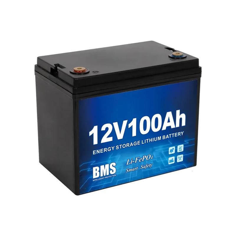 12V 24V 48V Lifepo4 batterie avec 120A de décharge de courant batterie au lithium fer phosphate